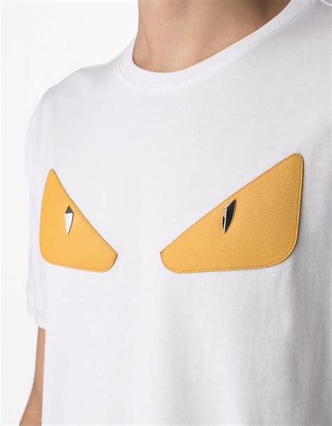 fendi eyes t shirt fake|fendi logo print t shirt.